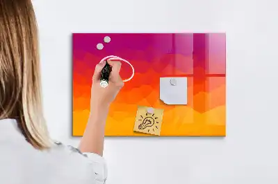 Magnetická tabule na kreslení východ slunce