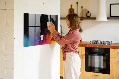 Magnetická tabule na kreslení exploze barev