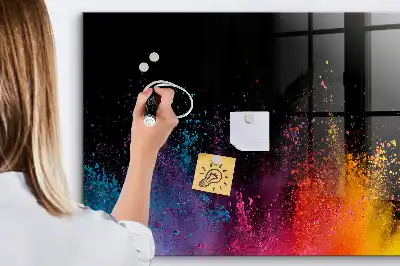 Magnetická tabule na kreslení exploze barev