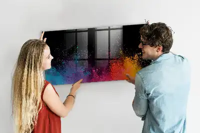 Magnetická tabule na kreslení exploze barev