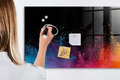 Magnetická tabule na kreslení exploze barev