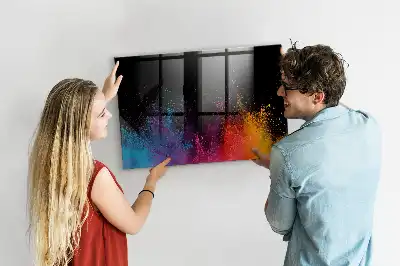 Magnetická tabule na kreslení exploze barev