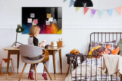 Magnetická tabule na kreslení exploze barev