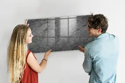 Magnetická tabule na kreslení v designu vulkanické horniny