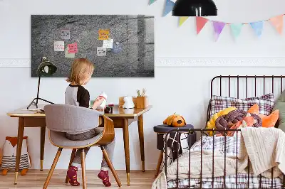 Magnetická tabule na kreslení v designu vulkanické horniny