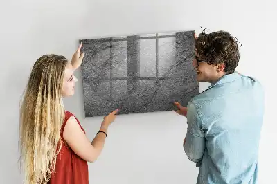 Magnetická tabule na kreslení v designu vulkanické horniny
