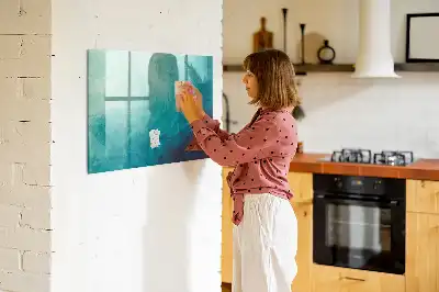 Magnetická tabule na kreslení motiv abstrakce hloubky