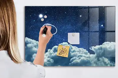 Magnetická tabule na kreslení noční obloha