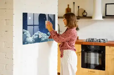 Magnetická tabule na kreslení noční obloha