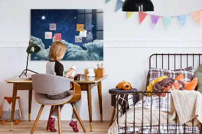 Magnetická tabule na kreslení noční obloha