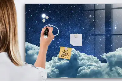 Magnetická tabule na kreslení noční obloha