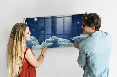 Magnetická tabule na kreslení noční obloha