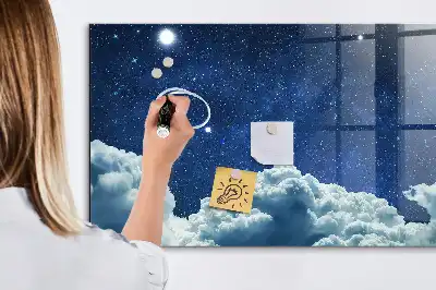 Magnetická tabule na kreslení noční obloha