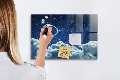 Magnetická tabule na kreslení noční obloha