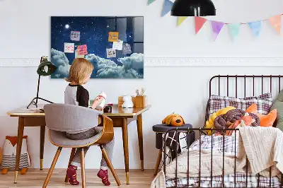 Magnetická tabule na kreslení noční obloha