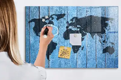 Magnetická popisovací tabule mapa světa
