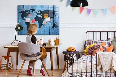 Magnetická popisovací tabule mapa světa