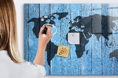 Magnetická popisovací tabule mapa světa