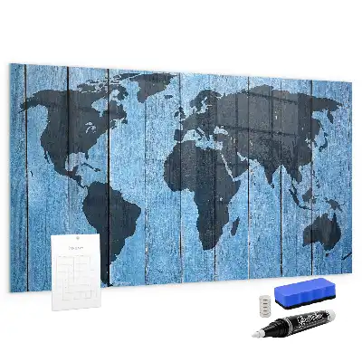 Magnetická popisovací tabule mapa světa