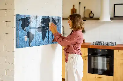 Magnetická popisovací tabule mapa světa