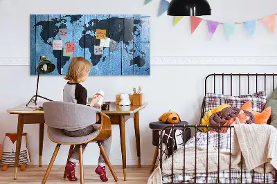 Magnetická popisovací tabule mapa světa
