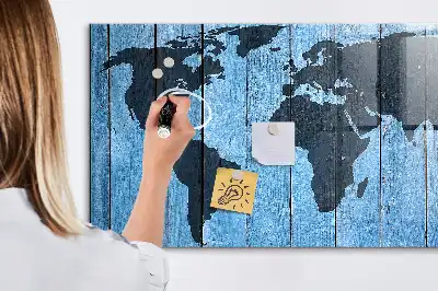 Magnetická popisovací tabule mapa světa