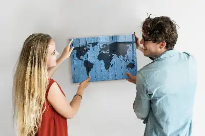 Magnetická popisovací tabule mapa světa