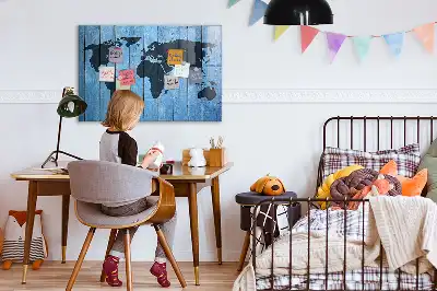 Magnetická popisovací tabule mapa světa