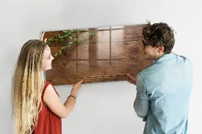 Magnetická tabule na kreslení v designu rustikálního dřeva