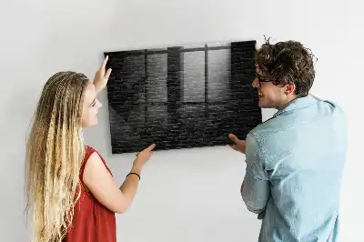 Magnetická popisovací tabule tmavá cihlová zeď