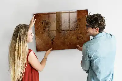 Magnetická tabule na kreslení s motivem mapy světa s názvy zemí