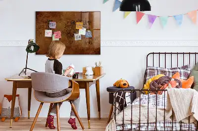 Magnetická tabule na kreslení s motivem mapy světa s názvy zemí