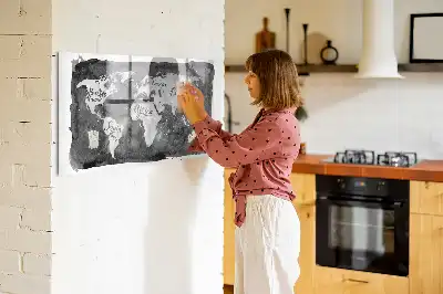 Mapa světa retro magnetická popisovací tabule