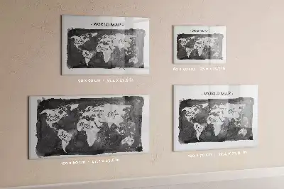 Mapa světa retro magnetická popisovací tabule