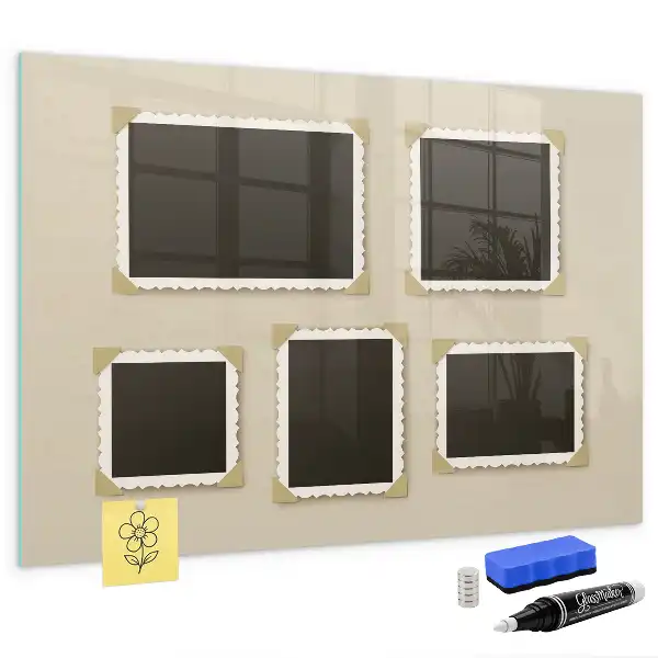 Magnetická kreslicí tabule v retro rámečku