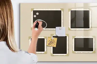 Magnetická kreslicí tabule v retro rámečku