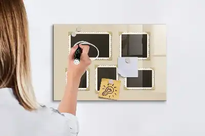 Magnetická kreslicí tabule v retro rámečku