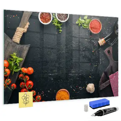 Magnetická tabule na kreslení kuchyňské doplňky