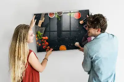 Magnetická tabule na kreslení kuchyňské doplňky