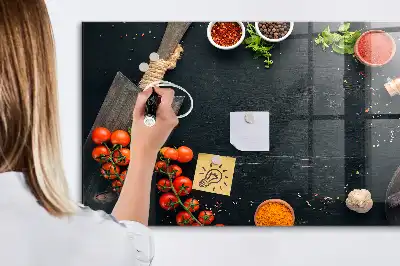 Magnetická tabule na kreslení kuchyňské doplňky