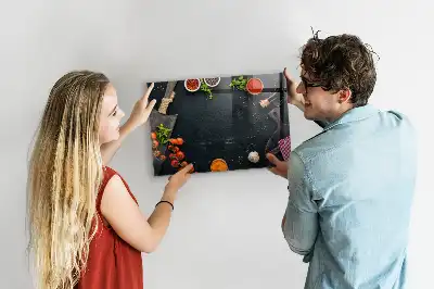 Magnetická tabule na kreslení kuchyňské doplňky