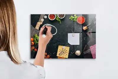 Magnetická tabule na kreslení kuchyňské doplňky