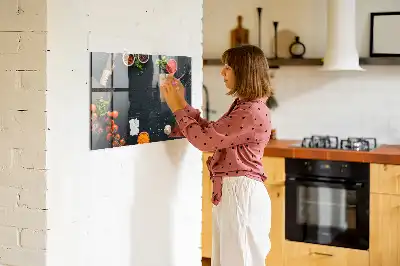 Magnetická tabule na kreslení kuchyňské doplňky