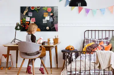 Magnetická tabule na kreslení kuchyňské doplňky