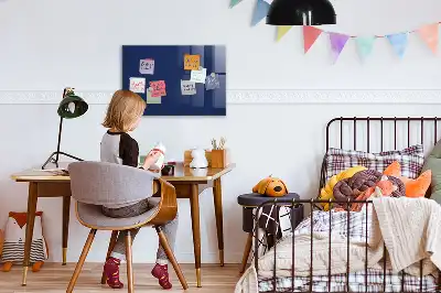 Magnetická popisovací tabule v modré barvě