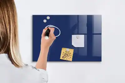 Magnetická popisovací tabule v modré barvě
