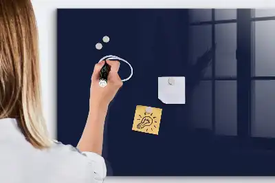 Magnetická popisovací tabule v tmavě modré barvě