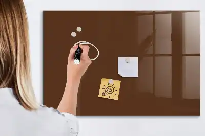 Magnetická popisovací tabule v hnědé barvě