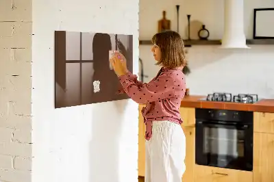 Magnetická popisovací tabule v hnědé barvě