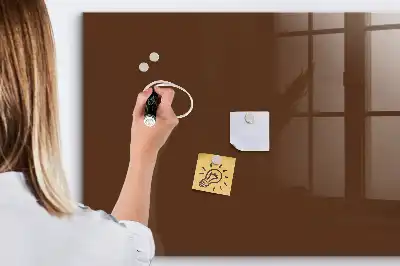 Magnetická popisovací tabule v hnědé barvě